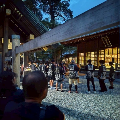 愛知県知多郡武豊町の武雄神社の9月の秋祭り「名月祭」