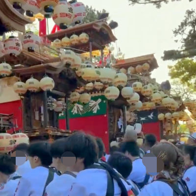 愛知県武豊町の武雄神社のしゃんぎり祭り
